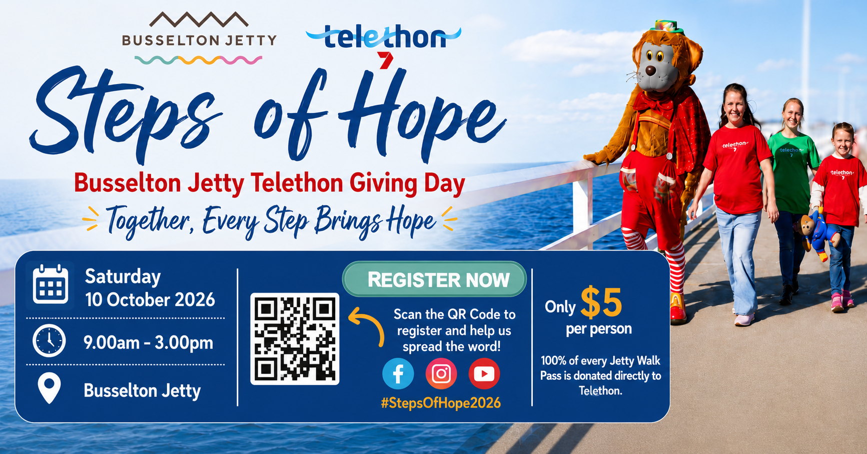 Steps of hope banner